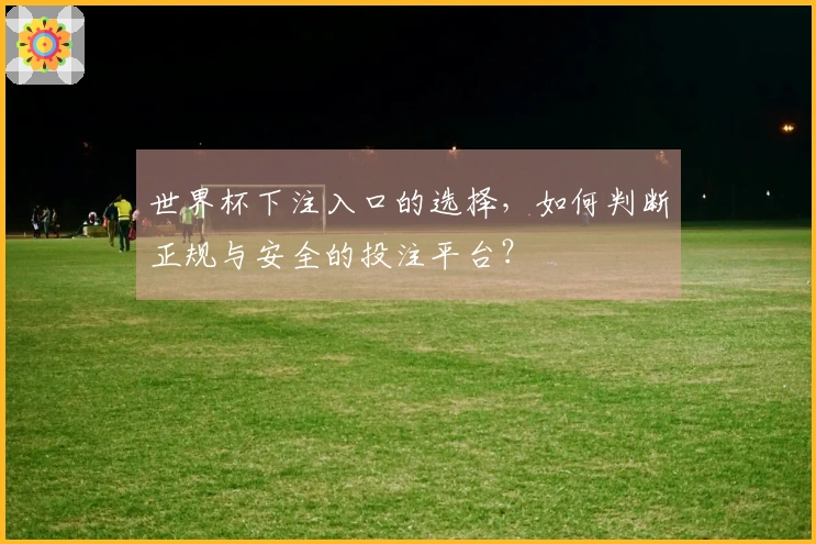 世界杯下注入口的选择，如何判断正规与安全的投注平台？